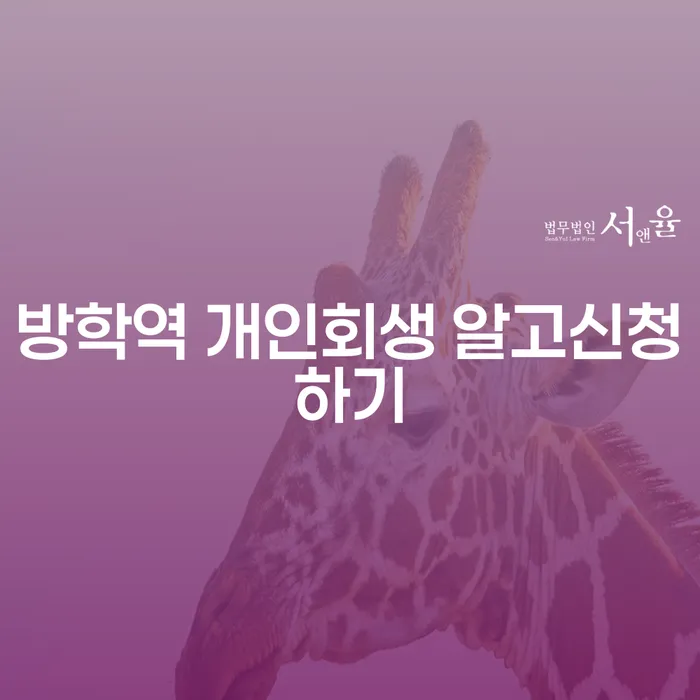 방학역 개인회생 알고신청하기