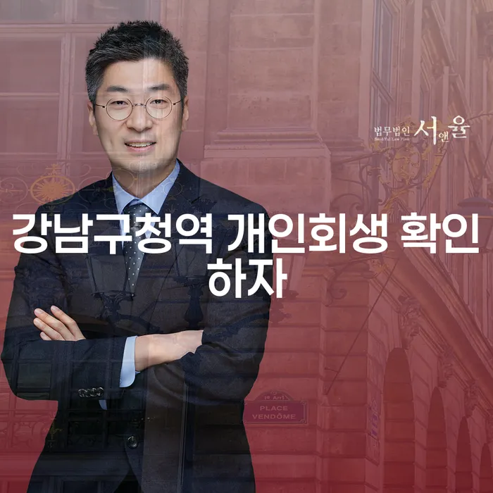 강남구청역 개인회생 확인하자