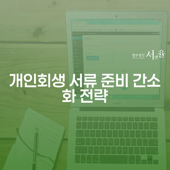 개인회생 서류 준비, 어떻게 간소화할 수 있을까요?